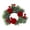 C, variant on Christmas Candle Ring Wreath, Bow Artificial Pines Red Berries Pinecone, Mini Wreath Table Centerpiece, Candle Holders Holiday Mantel Decor