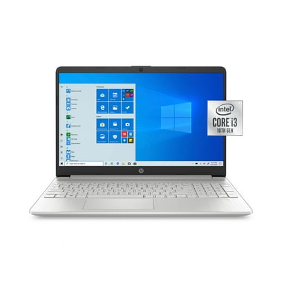 HP 15-dy1094wm 15.6″ Laptop, 10th Gen Core i3, 8GB RAM, 256GB SSD