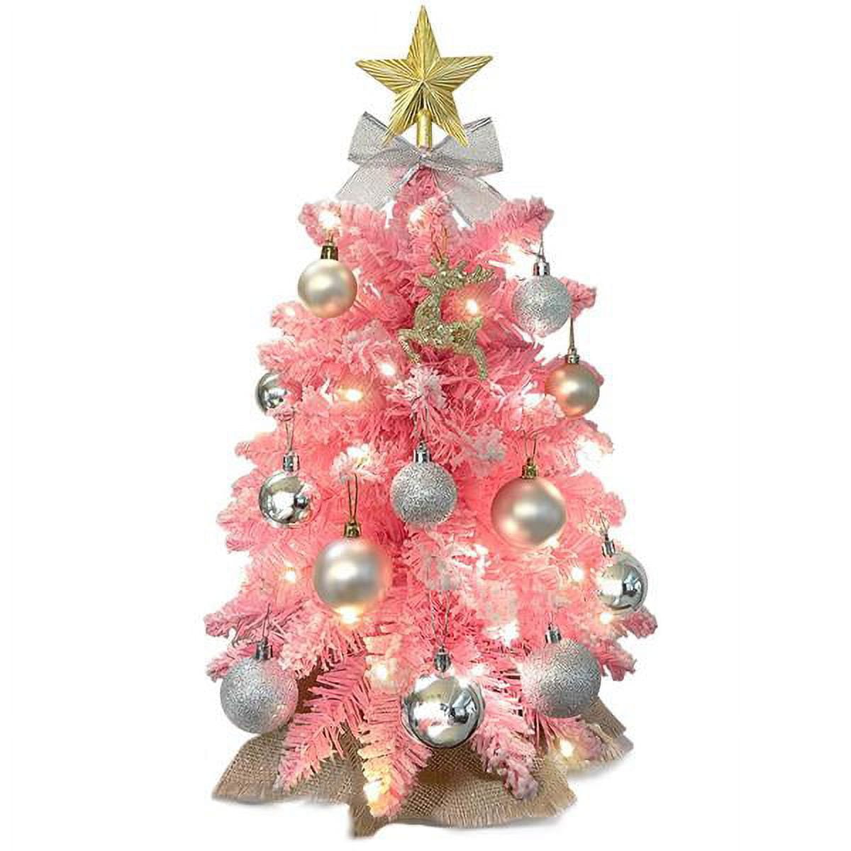2ft Mini Christmas Tree With Light Woodland Artificial Tabletop Christmas  Decor - Shopzinia