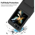 thumbnail image 2 of for Samsung Galaxy Z Flip 5 5G Case Designer Kickstand Shockproof Hard PC Camera Protection Cover for Girls Women -Black, 2 of 7