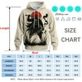 thumbnail image 5 of QTAGTESS Samurai Anime Hoodie for Men Japanese Warrior Graphic Sweatshirts with Red Sun Japan Style Manga Art Hoodie Asian Ink Art Hoodie, 5 of 8