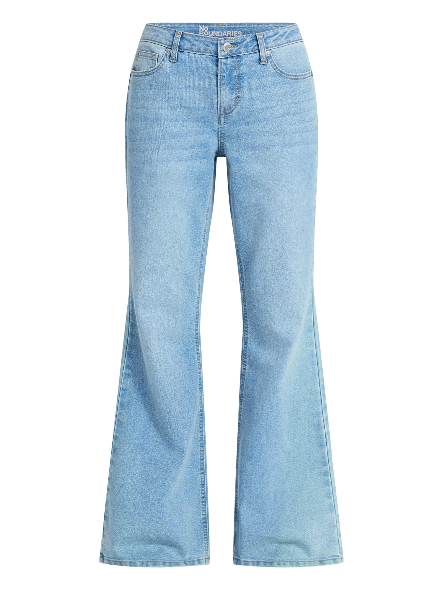 No Boundaries Baggy Flare Jeans, 32.5'' Inseam, Women's 00-18