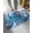 Blue, variant on Luxury Plush Bathroom Rugs Mat, Ocean Blue Octopus Soft Shaggy Bath Carpet, Nautical Castle Coastal Lighthouse Non-Slip Floor Mat for Kitchen, Bedroom, 16"x24"
