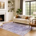 thumbnail image 6 of Addison Rugs Mayfield Premium Machine Washable Transitional Geometric Plum Rectangle Rug, 10' x 14', 6 of 6