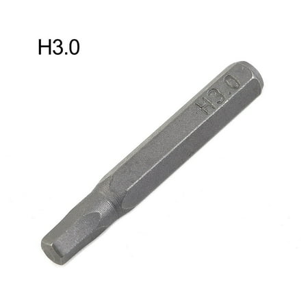 

H4×28mm Small Hex Screwdriver Bits H0.7 H0.9 H1.5 H2 H3 H4 4mm Hex Shank