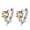 Citrine, variant on Huggie Style Hoop Earrings for Women Blue Topaz Sterling Silver Ginger Lyne Collection