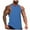 Blue, variant on Men's Summer Fitness Broad Shoulder Casual Loose Running Sleeveless Athletic Workout Vest Top for Activewear and Daily Comfort Mens Muscle Gym Tank Top Breathable Sleeveless Shirts for Active Men