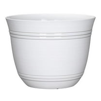 L&G Solutions 7028267 11 x 14.5 in. Polyresin Galileo Planter, White