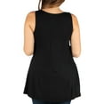 thumbnail image 2 of 24/7 Comfort Apparel Women's Plus Size Sleeveless Tunic Tank Top, 2 of 4