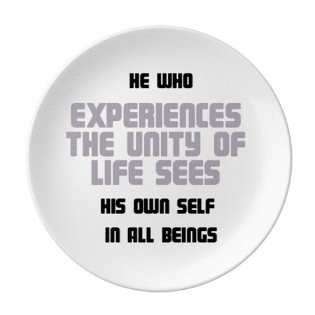 

See Youself in Beings Blessing Quote Culture Plate Decorative Porcelain Salver Tableware Dinner Dish