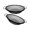 B, variant on Lerpwige Metal Garden Soil Screen Set of 2 Round 11.8in Sieves for Compost Potting Mix