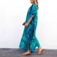 thumbnail image 5 of OVINYER Dress Women Plus Size Kaftans Casual V-Neck Long Soft Beach Maxi For Summer Female Beach Sundress, 5 of 8