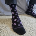 thumbnail image 4 of Purple Paw Print Dog Lover Socks from the Sock Panda (Adult Medium - Women's Shoe Sizes 5-10), 4 of 7
