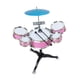thumbnail image 5 of Juego de batería para niños, instrumentos musicales, juguete educativo, juego de juguetes musicales para el escenario infantil. Rosa, 5 of 9