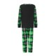 thumbnail image 4 of Pijamas familiares navideños a juego, camiseta de manga larga con estampado de dinosaurios de dibujos animados y pantalones a cuadros. Ropa de dormir y estar por casa., 4 of 10
