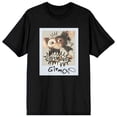thumbnail image 6 of Gremlins Gizmo Photo With Sketch Art Juniors Black T-shirt -Large, 6 of 7