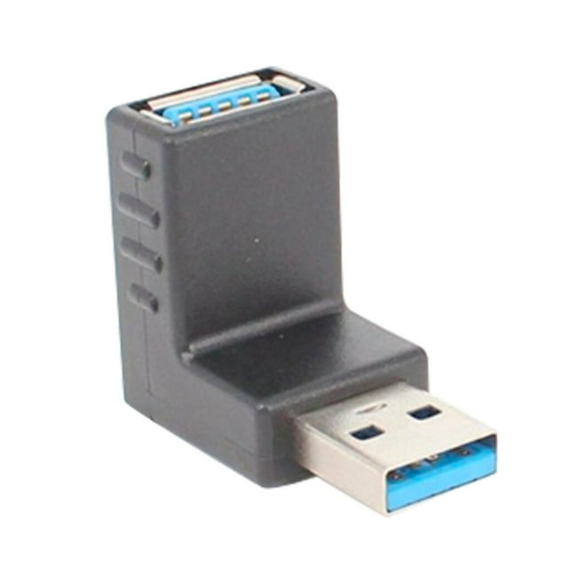 Methold Adaptador de 90 grados Hub Transmisión de datos Macho a hembra USB Conventer Conector USB 3.0 Juegos de teclado y mouse para computadora