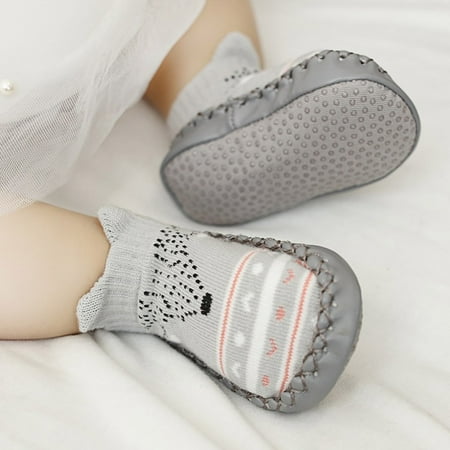 

MIXFEER Baby Socks with Rubber Dots Soles -Slip Soft Sole Cute Cartoon Floor Socks for Children Infant Toddler