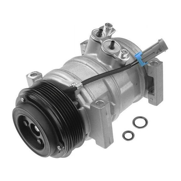 Front A/C Compressor 1 - Compatible with 2003 - 2013 Chevy Silverado 1500 4.3L V6 2004 2005 2006 2007 2008 2009 2010 2011 2012