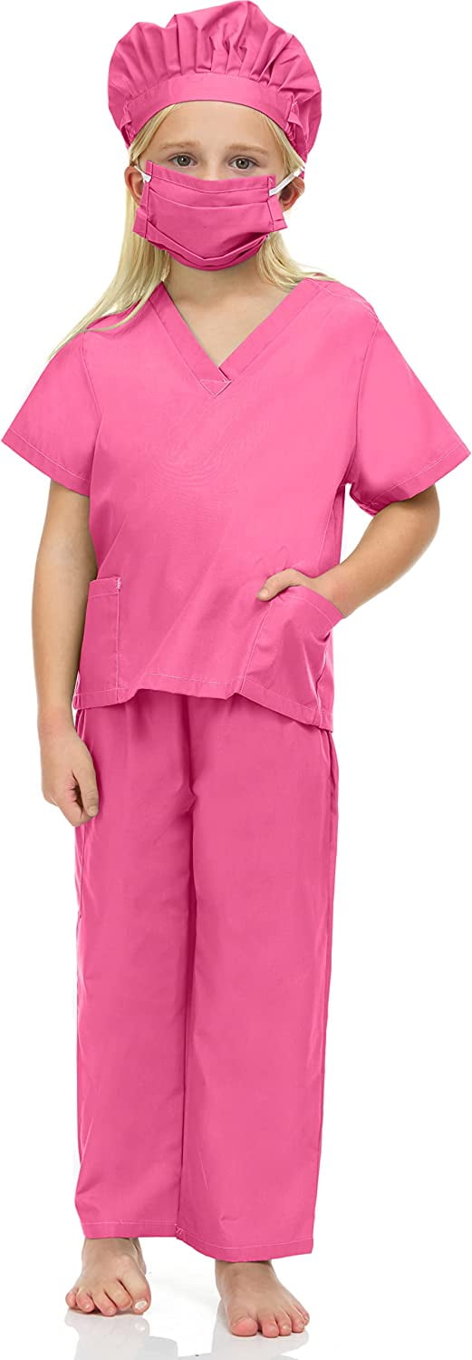 Kids Doctor Dress up Surgeon Costume Set, available in 13 Colors for 1