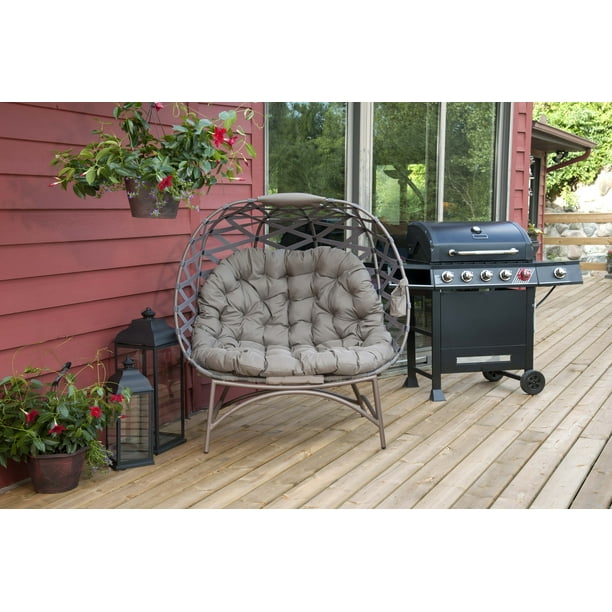 FlowerHouse Cozy Pumpkin Chair in Crossweave Sand