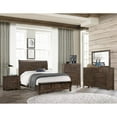 thumbnail image 6 of Handmade Gray Brown Bed - Curved Headboard & Built-In Bench Footboard - Modern Rustic Bedroom Furniture, 6 of 9
