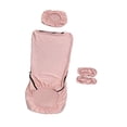 thumbnail image 4 of twisto Office Chair Covers Removable Elastic Chair Seat Cover with Headrest Slipcover And Armrest Protector Polyester Yarn Suitable for Home Office Study Spa Pink, 4 of 8