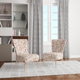 thumbnail image 2 of Designart "Red Vector Floral Pattern" Upholstered Patterned Accent Chair and Arm Chair, 2 of 5