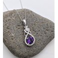 thumbnail image 2 of Lakshya Jewel LLC Lab Created Amethyst 14k White Gold Plated Beauty Women's Pendant Necklace, 2 of 4