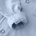 thumbnail image 5 of WXLWZYWL Fall Winter Baby Girl Clothes Toddler Boys Long Sleeve Cotton Button Down Shirt Solid Dress Shirts Tees Tops Collared Dress Shirt, 5 of 6
