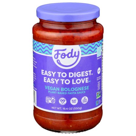 Fody Vegan Bolognese Pasta Sauce 19.4 oz