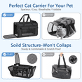 thumbnail image 6 of CshidWorld TSA Airline Approved Collapsible Cat Carrier for Large Cats and Small Dogs up to 25lbs, Soft-Sided Travel Dog Carrier (Black), 6 of 7