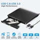 thumbnail image 2 of Unidad de DVD externa USB 3.0 Tipo-C Grabadora de CD Unidad de CD +/-RW portátil Reproductor de DVD para grabadora de regrabación ROM Compatible con computadora portátil PC de escritorio Windows MacBo, 2 of 5