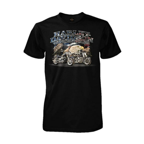 Harley-davidson Men's Allegiant Patriotic Short Sleeve T-shirt, Black 