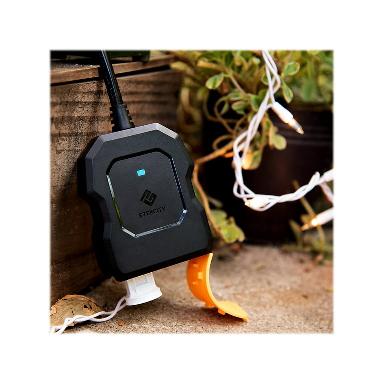 ETEKCITY WiFi Outdoor Smart Plug Black/Yellow (EDESORECSUS0007