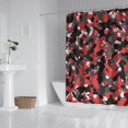 thumbnail image 2 of Red Camo Digital Pixel Pattern Shower Curtain 72"x84" ,Bathroom Decorative Shower Curtains Set with 12 Hooks,Modern Waterproof Washable Shower Curtain, 2 of 6