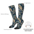 thumbnail image 6 of Fotbe Indian Paisley 2 print Women's Men's Novelty Crew Socks Cotton Socks Knee High Socks for Walking,Running,Nurses,Pregnancy, 6 of 8