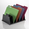 thumbnail image 4 of Officemate Large Sorter, 5 Compartments, 9 x 13 1/2 x 5 Inches, Black (21222), 4 of 4