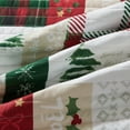 thumbnail image 3 of Cheerful Holiday Reversible Twin / Twin XL Quilt Set with Shams (Holiday Patchwork), 3 of 6