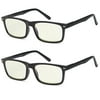 ALTEC VISION SuperPak 2 Pack Computer and Gaming Glasses for Monitor Screen Eye Strain Relief Anti Glare and Non Reflective Blue Ray Blockers for Home and Office - 1.75x