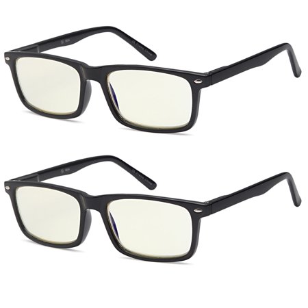 ALTEC VISION SuperPak 2 Pack Computer and Gaming Glasses for Monitor Screen Eye Strain Relief Anti Glare and Non Reflective Blue Ray Blockers for Home and Office - 1.75x