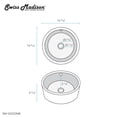 thumbnail image 2 of Monaco Round Ceramic Bathroom Vessel Sink in White, 2 of 7