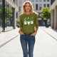 thumbnail image 5 of TaTaai Women St. Patrick's Print Loose Black Crew Neck 3/4 Sleeve Top Fashion Casual T-Shirt Ladies Spring Holiday Wear Lightweight Breathable Non-See-Through No Fading Stylish Top Gift, 5 of 7