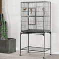 thumbnail image 3 of Yaheetech 63''H Bird Cage W/ Stand for Cockatiels, Black, 3 of 10