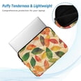 thumbnail image 2 of FORMRS 13"-13.3" Laptop Sleeve Protective Case Soft Carrying Quilted Computer Bag Cover, Green Retro Autumn Leaves, 2 of 7