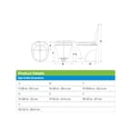 thumbnail image 3 of Thetford 31672 Aqua Magic V Pedal Flush RV Travel High Profile Toilet, Parchment, 3 of 3