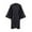 H-Black1583, variant on FEIFLY Unisex Student Matte Graduation Gown for School Robe 2025 For Adult Size Solid Color Festival Clothing