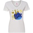 thumbnail image 3 of Inktastic Libra Constellation Zodiac Sign Illustration Women's V-Neck T-Shirt, 3 of 5