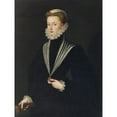 thumbnail image 2 of Sofonisba Anguissola 12x14 Gold Ornate Wood Frame and Double Matted Museum Art Print Titled - Portrait of Joanna of Austria, Princess of Portugal (1550s), 2 of 4