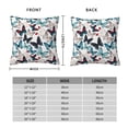 thumbnail image 2 of Pofeuu Butterfly Print Double-sided plush pillowcase Square Throw Pillow Covers Pillows Cover for Living Room Bedroom Sofa Couch Cushion Cover（No pillow core）-12"x12", 2 of 7